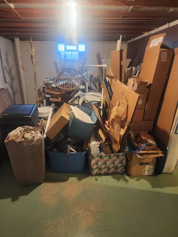 Roll-off dumpster container at job site for 15 Yard Dumpster Rental in West Norriton